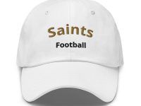 Embroidered Unofficial Team Cap-White (Saints Football)