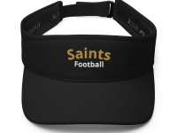Embroidered Unofficial Team Visor-Black (Saints Football)