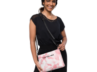 Crossbody bag-(pink burst) "Personalize It"