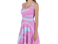 Awesome Skater Dress in Blue & Pink color.