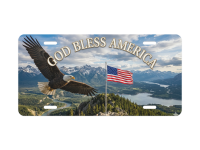 Awesome-God Bless America License Plate
