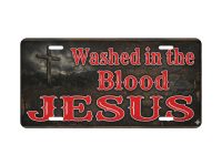Washed in the Blood of JESUS License Plate